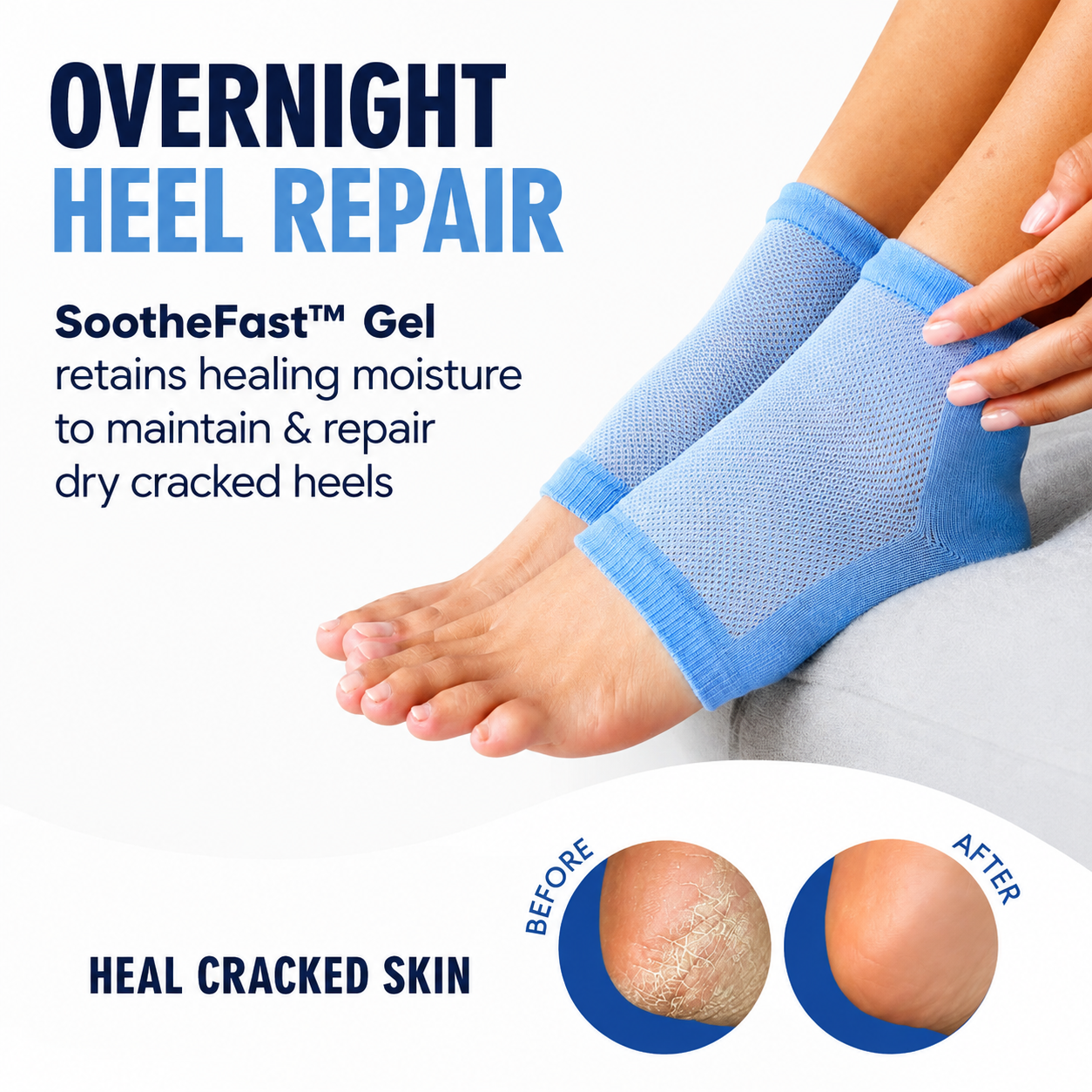 Overnight Heel Repair & Hydration Socks