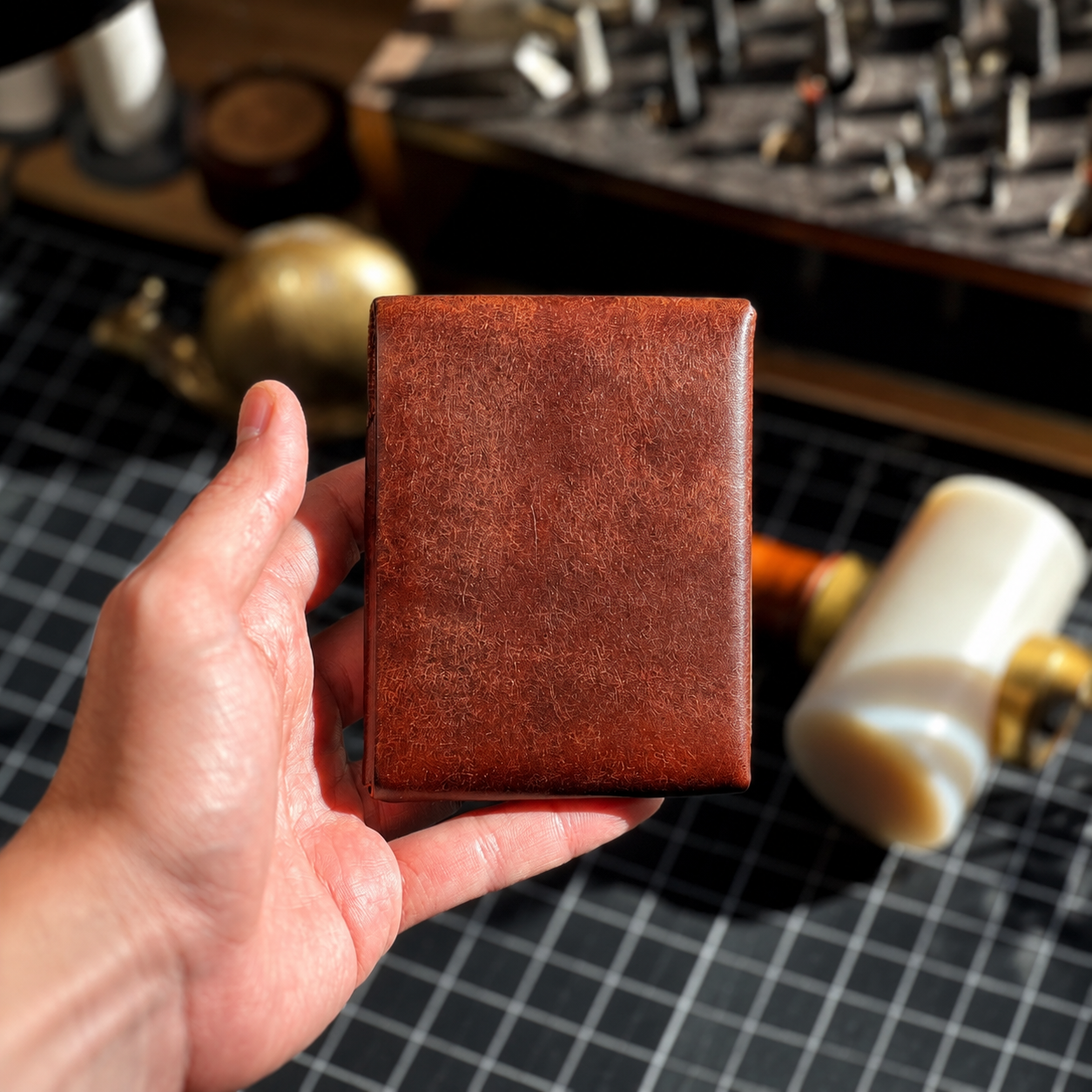 Hand Made Leather Compact Wallet