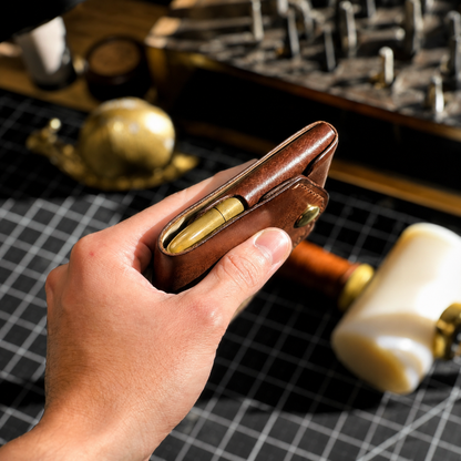 Hand Made Leather Compact Wallet
