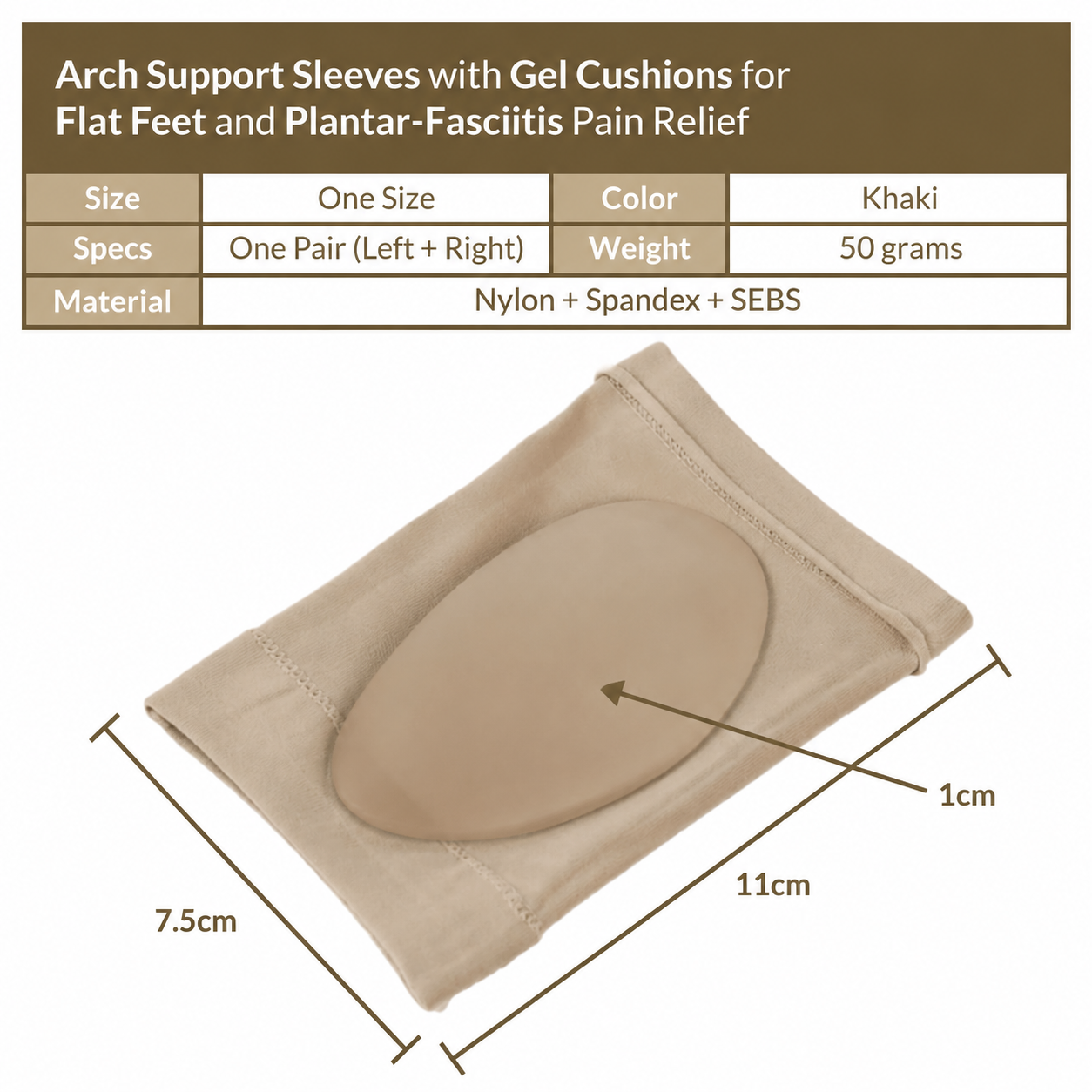 Medial Arch Support Sleeves