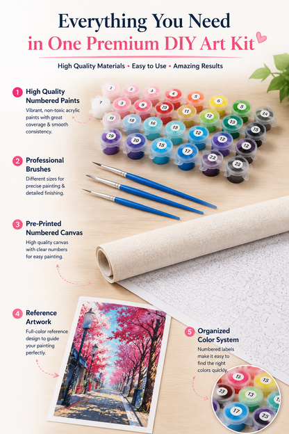 DIY Paint By Numbers Kit🪄