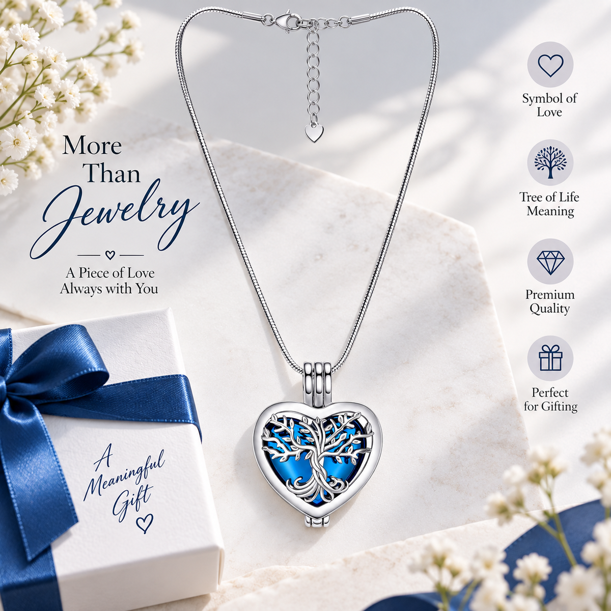 Tree of Life Heart Pendant