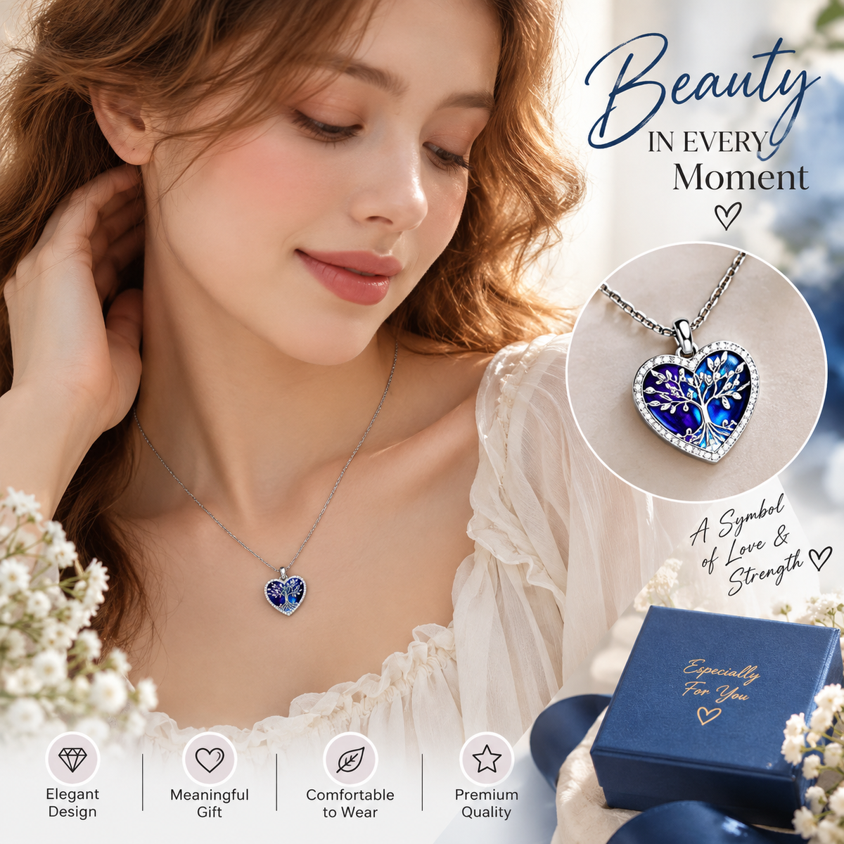 Tree of Life Heart Pendant