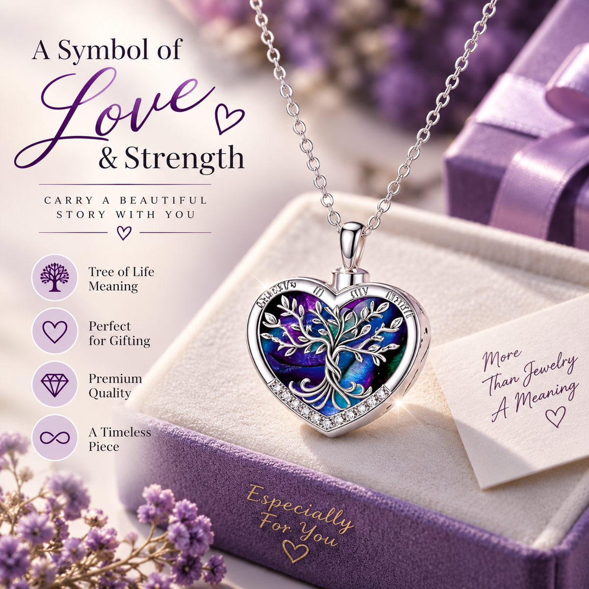 Tree of Life Heart Pendant