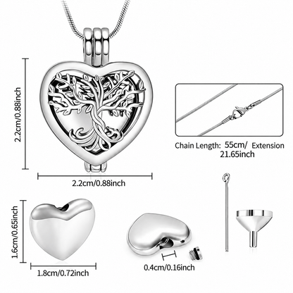 Tree of Life Heart Pendant