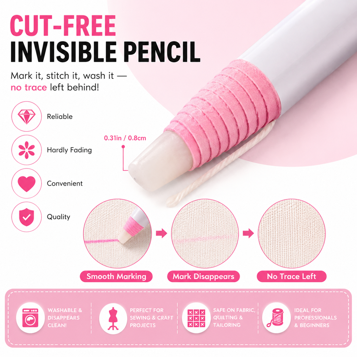Tailor Pencil – Smart Fabric Marking Tool