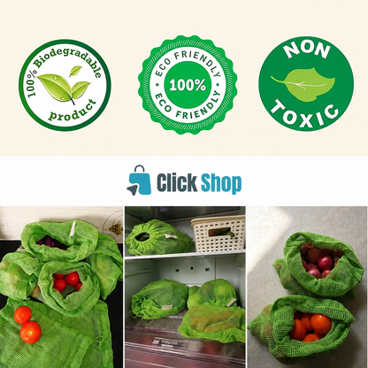 Reusable Cotton Mesh Bags