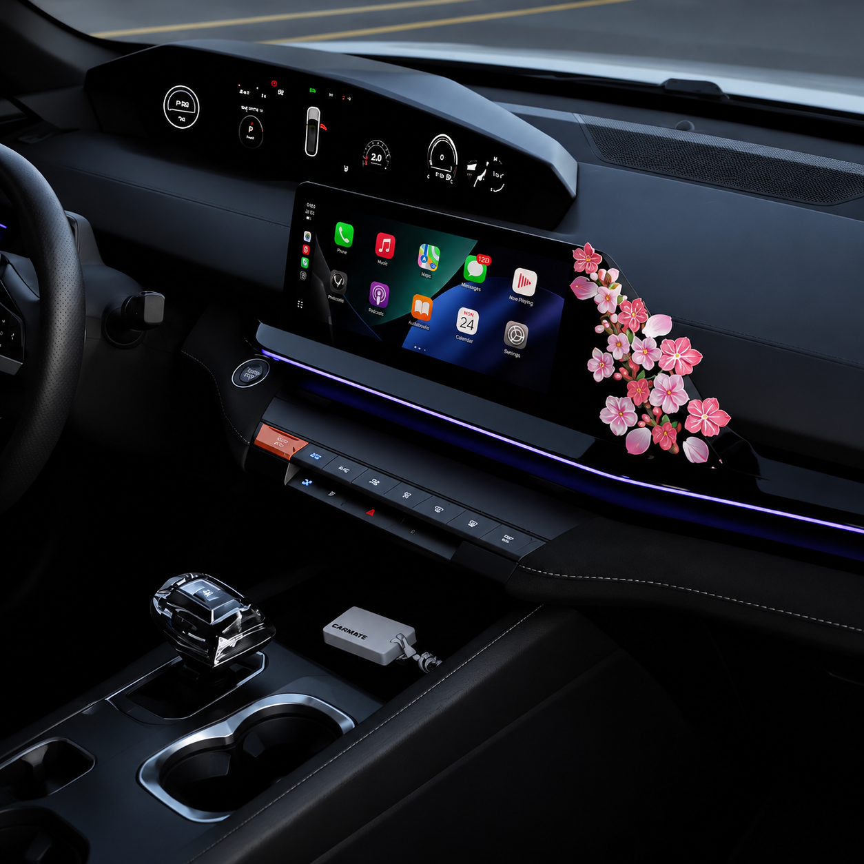 3D Cherry Blossom Car Stickers