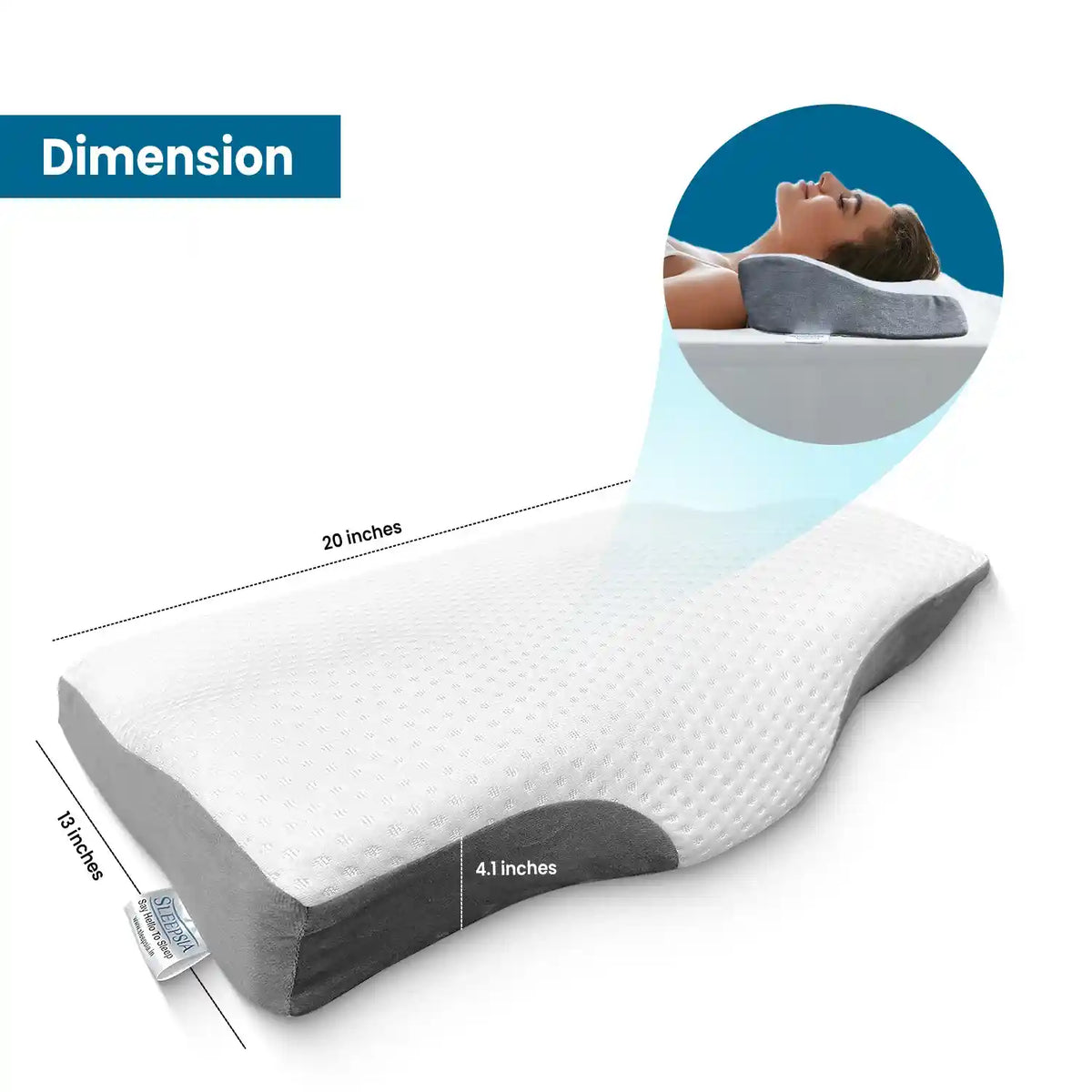 Orthopedic Memory Foam Cervical Pillow for Neck Pain Relief