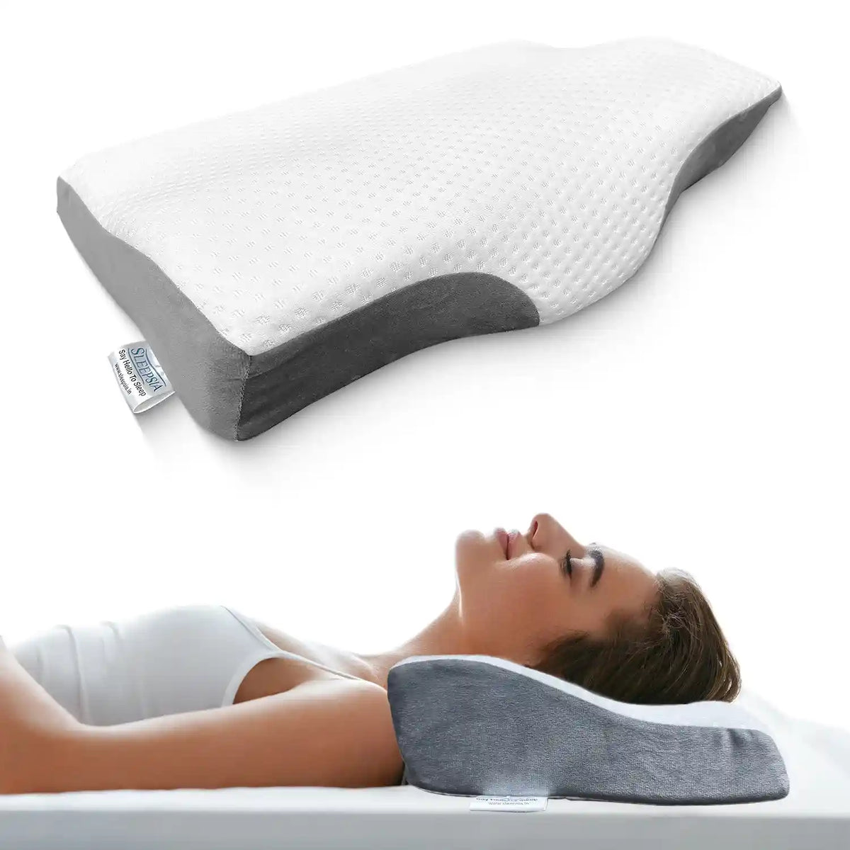 Orthopedic Memory Foam Cervical Pillow for Neck Pain Relief
