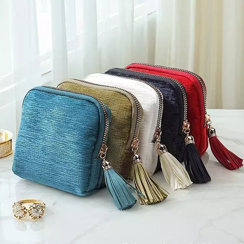 Zipper Travel Jewelry Box Case
