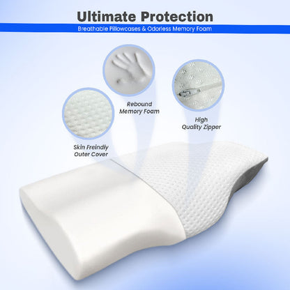 Orthopedic Memory Foam Cervical Pillow for Neck Pain Relief