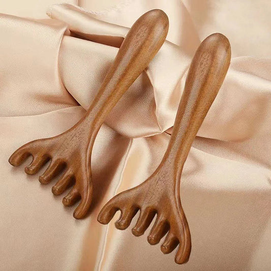 Wooden Head  Scalp and Body Massager