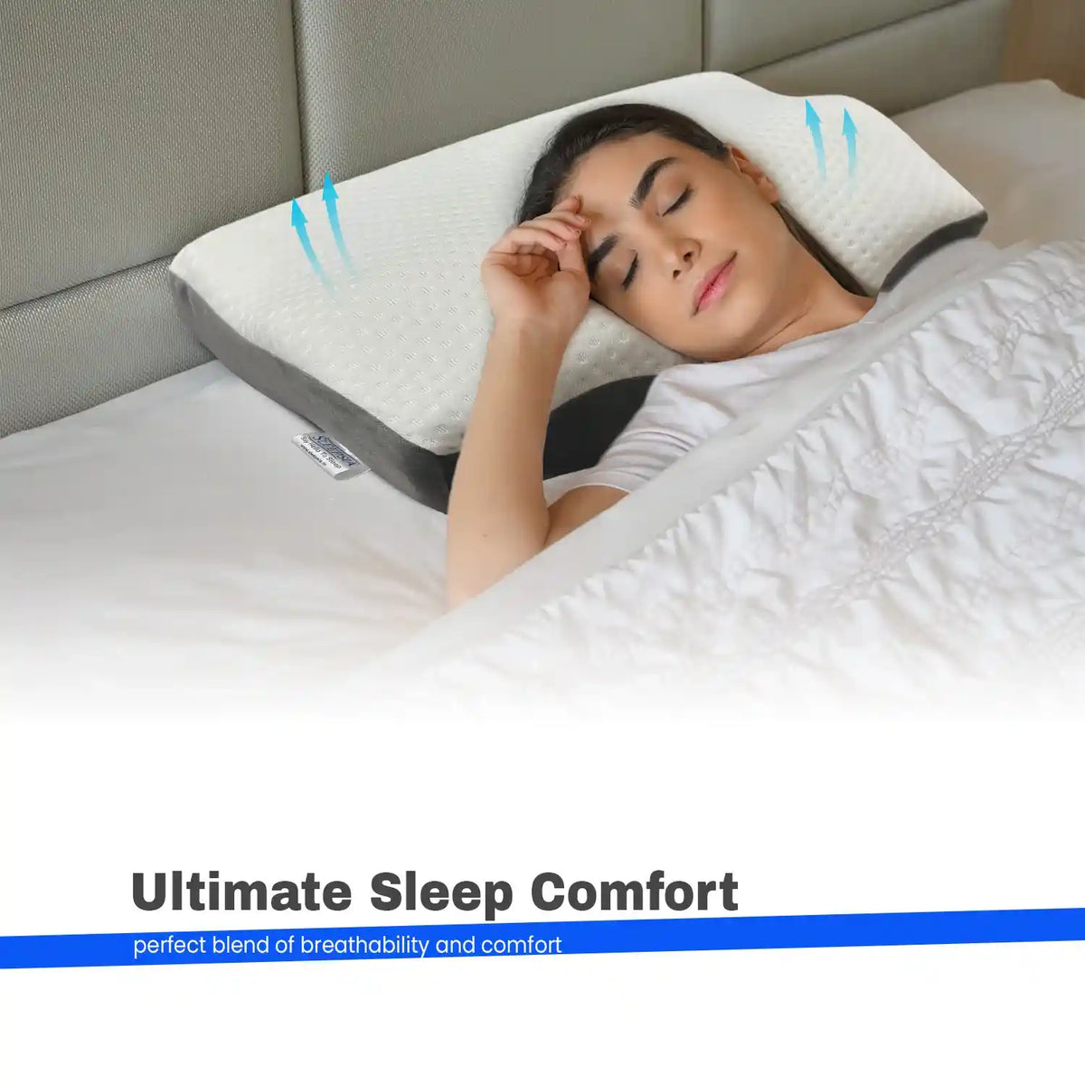 Orthopedic Memory Foam Cervical Pillow for Neck Pain Relief