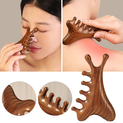 4-in-1 Wooden Relaxation Scalp Massager