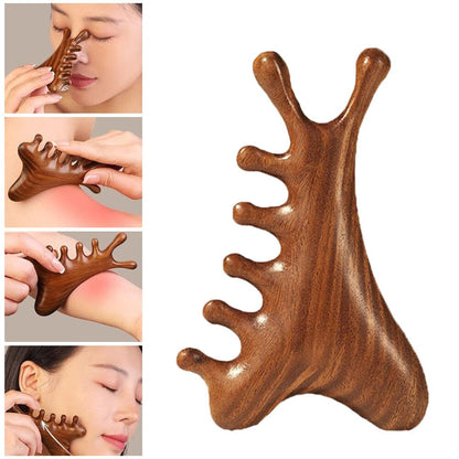 4-in-1 Wooden Relaxation Scalp Massager