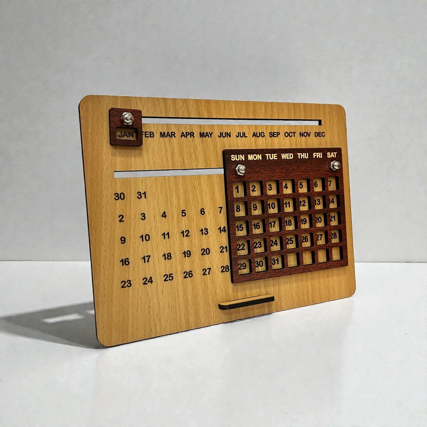 Reusable Forever Wooden Calendar