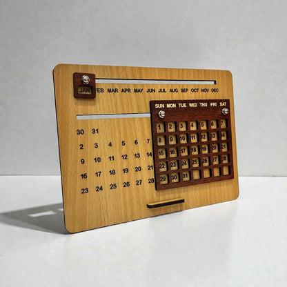 Reusable Forever Wooden Calendar