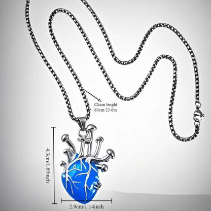 Luminous Heart Pendant Necklace