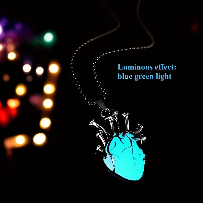 Luminous Heart Pendant Necklace