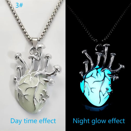 Luminous Heart Pendant Necklace