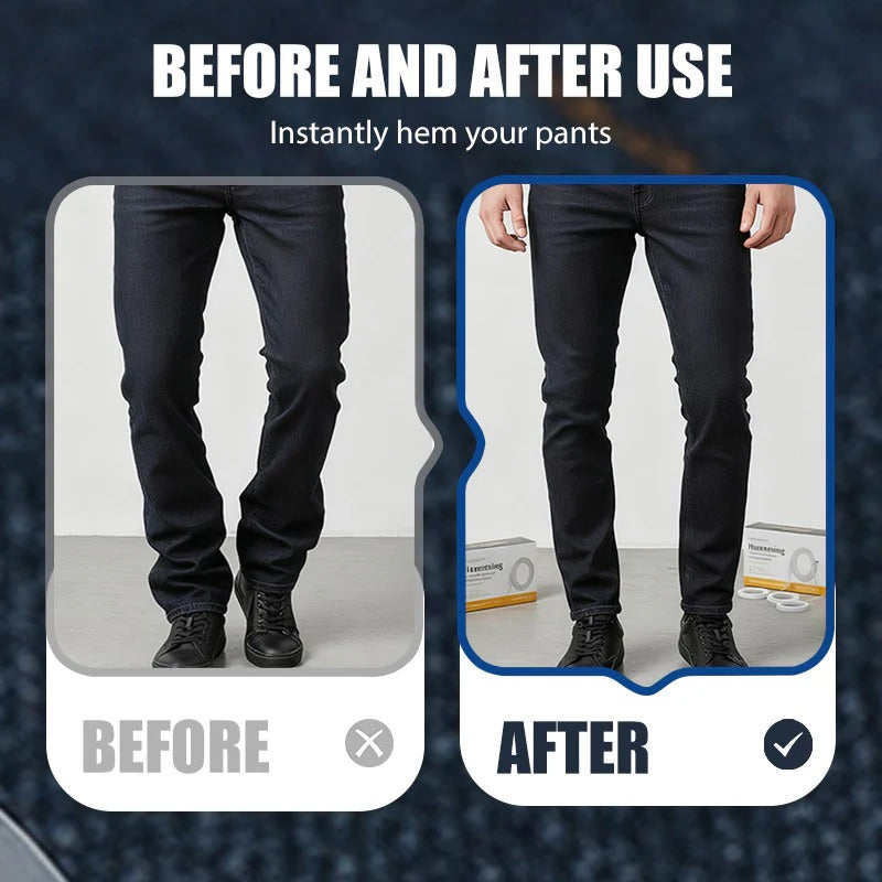 Washable hem tape for trousers