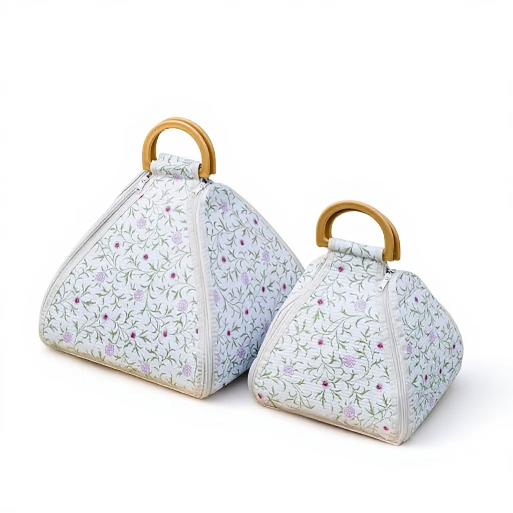 Elegant Floral Picnic Bag