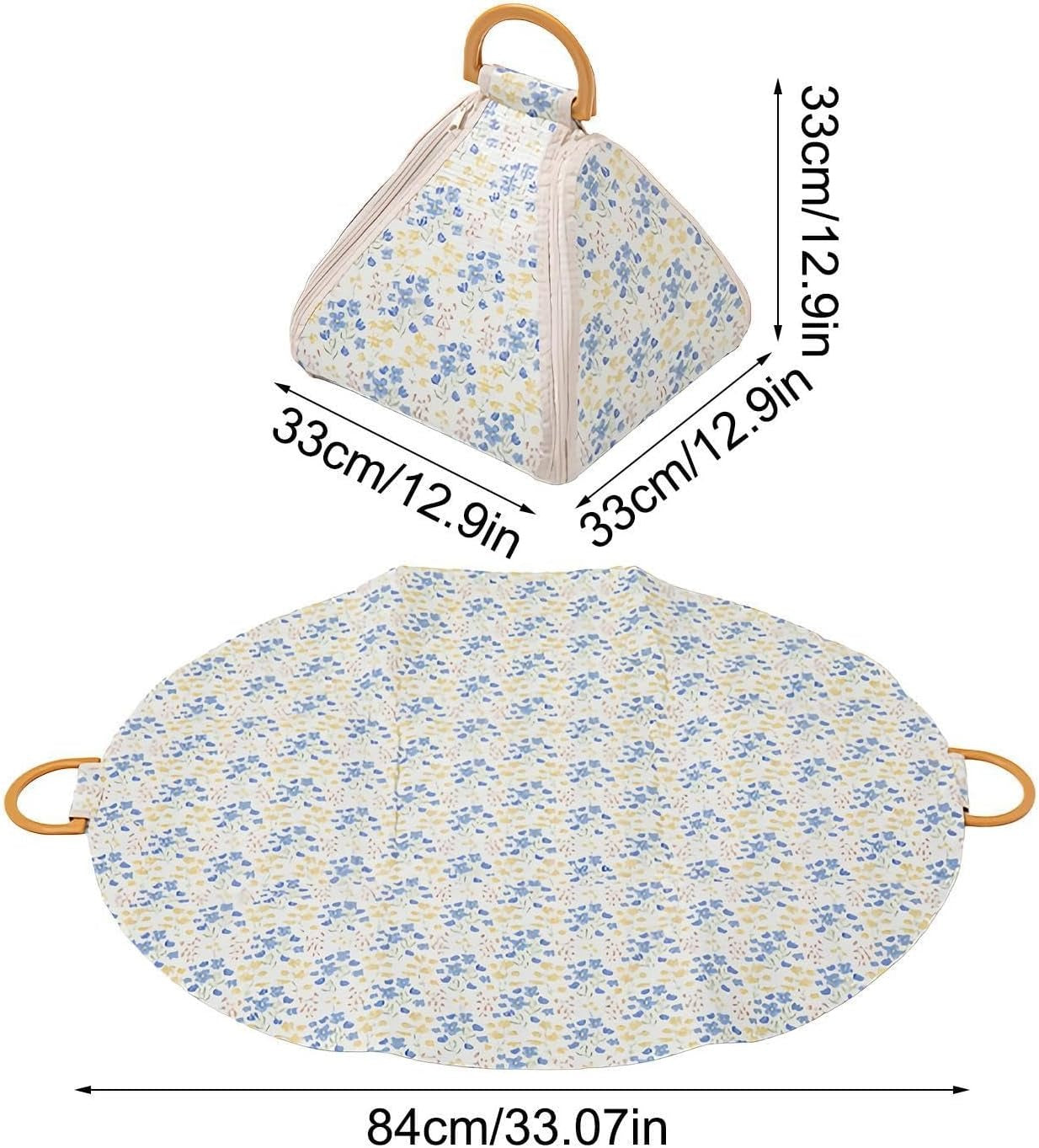 Elegant Floral Picnic Bag