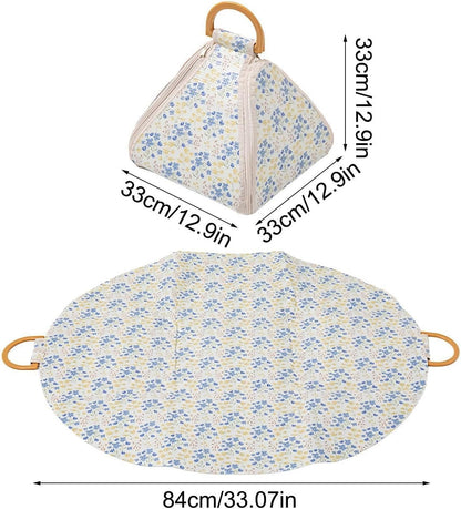 Elegant Floral Picnic Bag