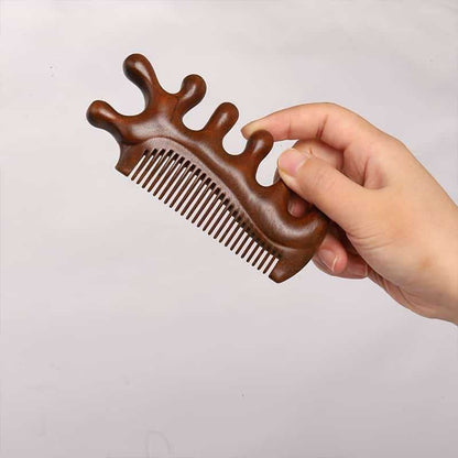 3-in-1 Wooden Scalp Massage & Hair Comb