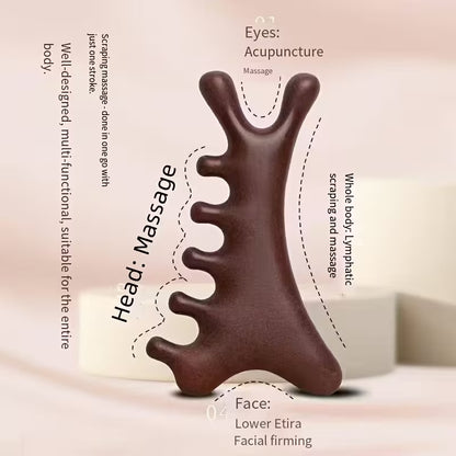 4-in-1 Wooden Relaxation Scalp Massager