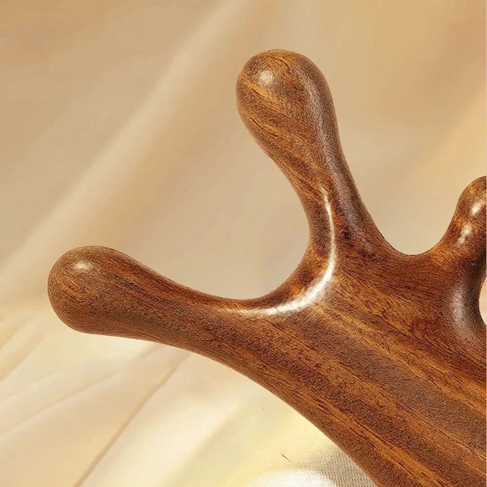 4-in-1 Wooden Relaxation Scalp Massager