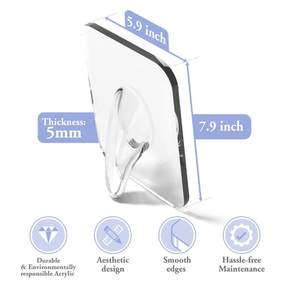 Photo Frame Shaped Clear Acrylic Flower Vase