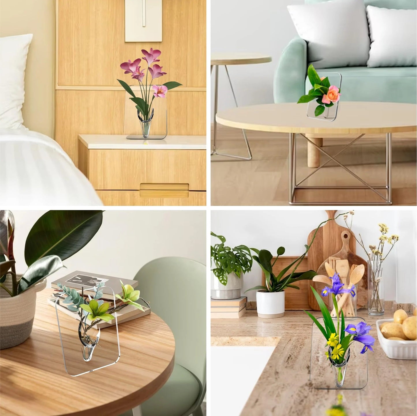 Photo Frame Shaped Clear Acrylic Flower Vase