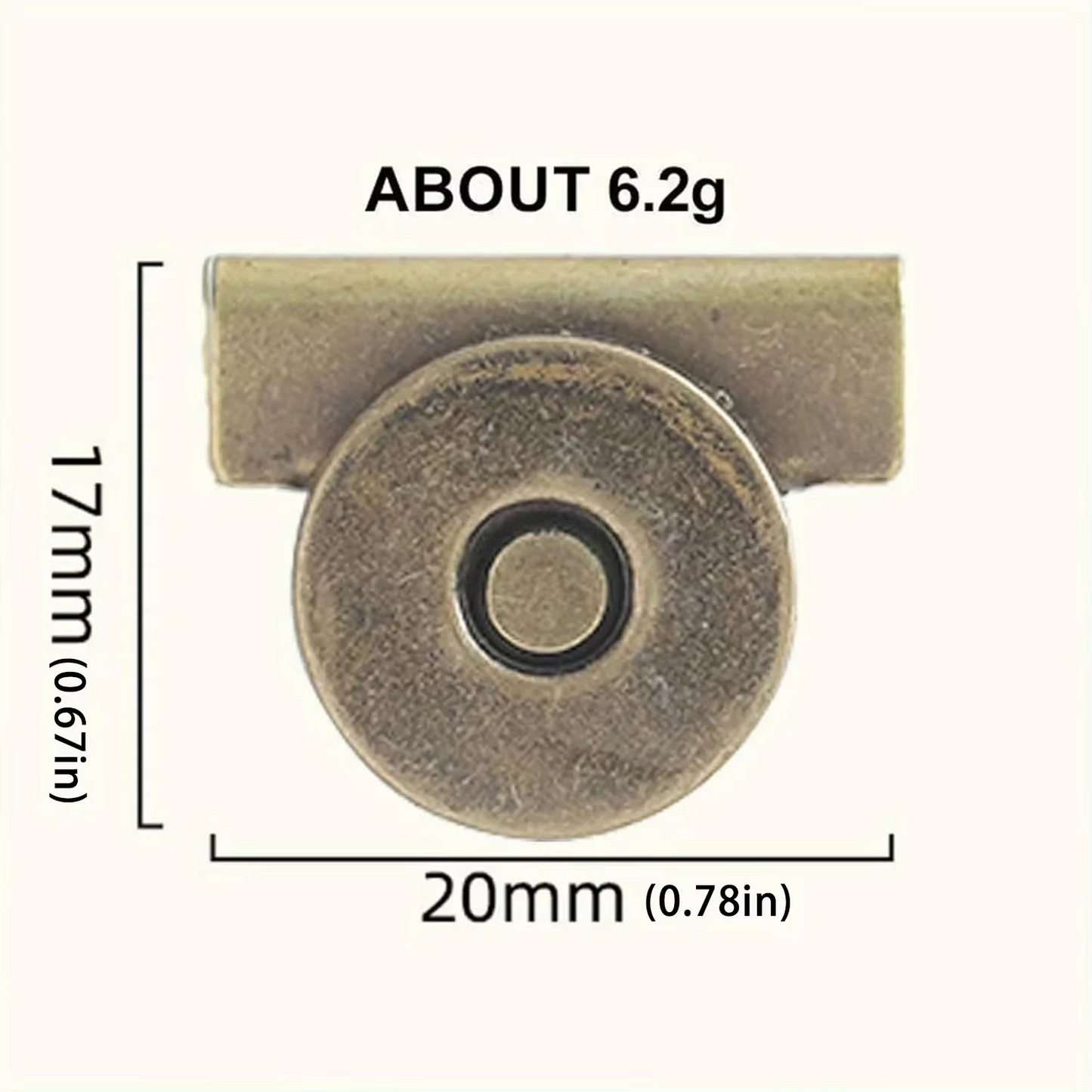 Seamless Magnetic Buckle Clasp for Bags